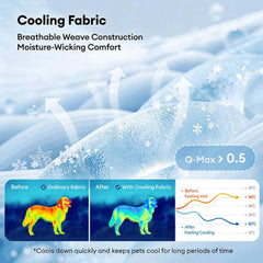 Cooling Dog Car Seat Cover for Back Seat, Waterproof Pet Car Seat Protector with Side Flaps, Non-Slip Dog Car Mat Hammock for SUV Truck Sedan, Durable Scratch Resistant Travel Bed for Dogs